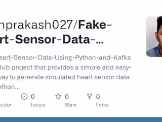 Fake Heart Sensor Data Using Python and Kafka