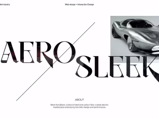 AeroSleek Website + Interaction Design on Behance