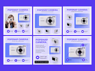 Popsnap Camera Amazon Ecommerce Template Pack