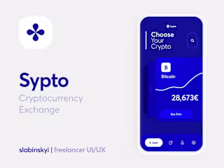 Sypto - Cryptocurrency Exchange / UI/UX