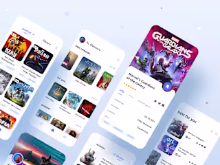 Gaming Library App | Mobile Design