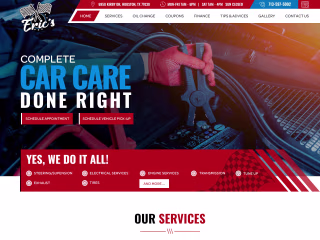 Erics Car Care - Dynamic Website