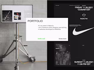 UX/UI design in Figma + Webflow development