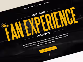 Fan Experience Agency Website