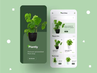 Plant shop Mobile App Ui
