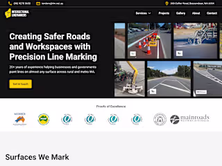 Road Line Marking Website • Design & Development