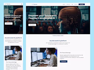 Flapmax - AI startup website redesign