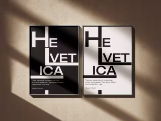 Helvetica Poster Series