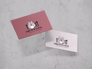 Curated & Plated | Logo & Business Card Design 