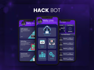 Cyber Hacker Bot Hacking Game in flutter
