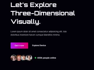 Landing Page: VR Landing Page