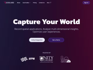 Website Design for a 3D Recordings & Analytics Company