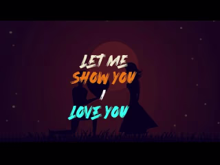 Lyrics video animation for a song 