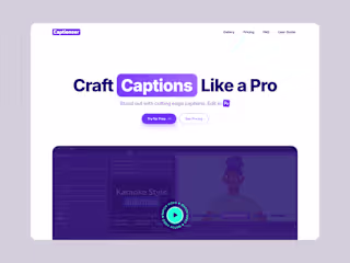 Captioneer.tv — Design and Development Sprint