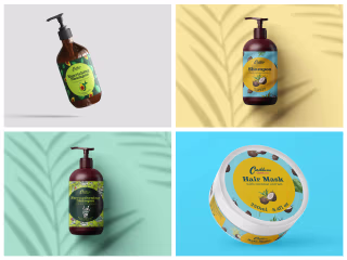 Caribbean Emerald Product Label Designs