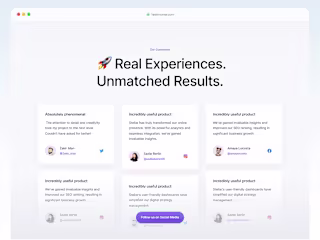 Testimonial Section UI Design – Reviews rating screen UI 202