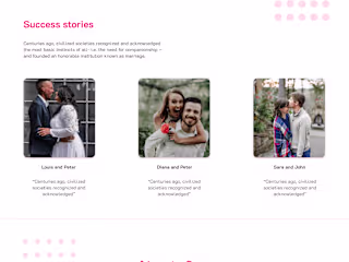 Dating Web design