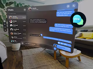 Apple Vision OS - Chat App UI Design :: Behance