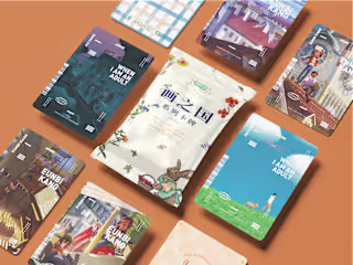 Japanese Illustration Award Card Design
