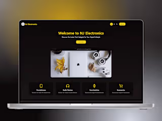 NJ Electronics - Ecommerce website