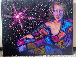 Acrylic Impressionism Portrait