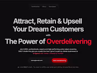 Direct Response Marketer Framer Landing Page