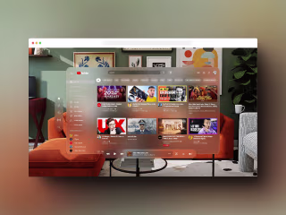 Youtube Clone Design for Vision Pro Users
