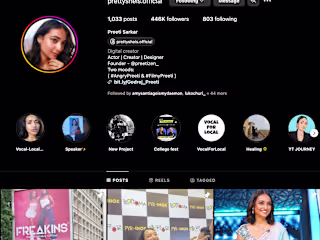 Social Media Consultant for Preeti Sarkar 