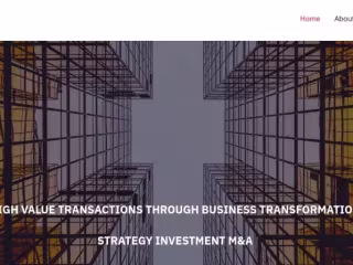 Website Development for an M&A Company