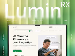 Lumin RX Pharmacy E-commerce UI Concept