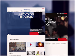 American Documentary • Information Architecture & Wireframes