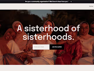 Sisterly App - App website