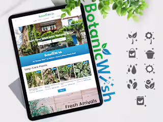 Web Design for "Botanic Wish"