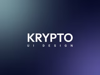 Krypto UI Design on Behance