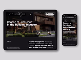 Modern UI/UX Design for Kalantar Developments