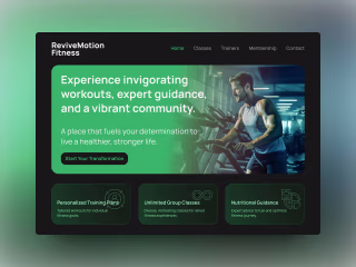 Fitness company website
