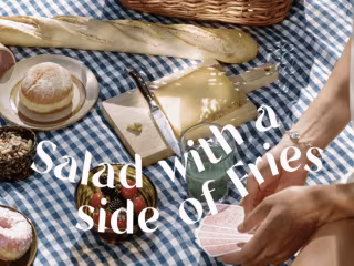 Salad With A Side Of Fries Brand Identity