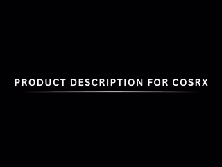 Spec Product Description for COSRX