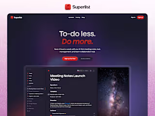 Superlist Website Rebuild and Migration
