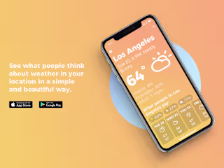 Social Weather App UI Design