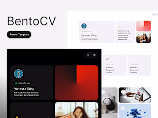 Bento CV - Resume Framer Template