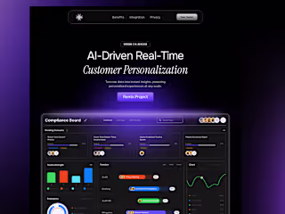 Duskflow- AI & SaaS Framer Website Template