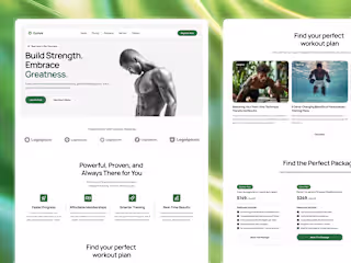 Gymre Fitness Template Development