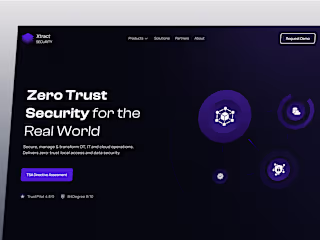Xtract Security - Blockchain | Web 3.0 Landing page UI UX Design
