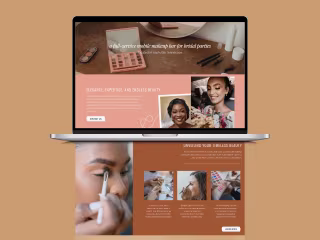 Brand & Web Design for Mobile Makeup Studio