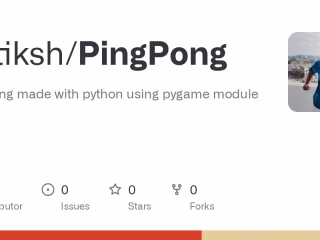 GitHub - Sutiksh/PingPong: Ping Pong made with python using pyg…