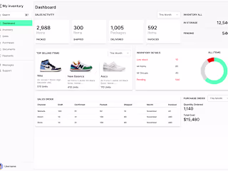 Inventory App dashboard