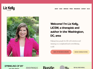 Web Design for Liz Kelly, LICSW