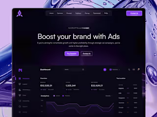 SaaS Agency Website Landing Page Designed & Developed in Framer