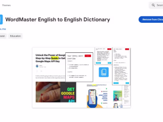 WordMaster English to English Dictionary Chrome Extension